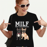 MILF MAN I LOVE FRENCHIES Naljakad naiste T-s&auml;rgid Harajuku Topid Suvine naiste T-s&auml;rk Prantsuse buldogi T-s&auml;rk naistele R&otilde;ivad XXXL