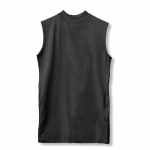 Muscleguys Slim Fit Turtle Kaelusega Topid Jooksu Sport Jooga Varrukateta T-s&auml;rgid Meeste Fitness Compression Vest M must