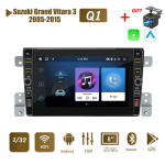 8-tolline 2-dine Android-autoraadio multimeediumivideopleier Suzuki Grand Vitara 3 2005-2015 jaoks koos nupunupuga Carplay WiFi 2+32GB 1+32GB