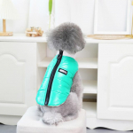 Pu Nahast Veekindlad Koerariided Fliisist Linging Talvine Soe Koerajakk V&auml;ikesele Koerale Chihuahua Vest Kutsikas Lemmikloom Yorkie Teddy Mantel M roheline