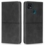 P&ouml;&ouml;ratav rahakoti&uuml;mbris ZTE Blade 20 Smart A32 A72 A52 Lite V30 V40 Vita A3 2019 A5 A7 A7S 2020 L210 L8 L9 kate PU nahast kaardipesa &uuml;mbris kaitseraua jaoks must