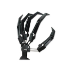 1 Paar Halloweeni liigends&otilde;rmekindaid koos paindliku Halloweeni peokleitide Cosplay kost&uuml;&uuml;mi rekvisiidiga 1 left hand must