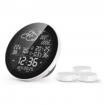 Sise- ja v&auml;listingimustes nutikas temperatuuri ja niiskuse meteoroloogiline kell EU 3pcs