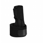 S&otilde;rmega fikseeritud lahas Reguleeritav s&otilde;rme kinnitusklambri tugi valu leevendamiseks p&auml;&auml;stik s&otilde;rme nikastused purunenud vigastused venitused Left must