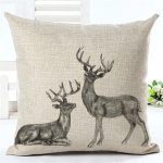 Drop Shipping Custom Elk Uus 24 stiilis linane padjakate Geomeetriline hirve padjakate P&otilde;hjamaade stiilis kodu dekoratiivne padjap&uuml;&uuml;r