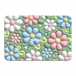 Libisemisvastane vannipadja l&otilde;hnatu, takistab kukkumist Keskkonnas&otilde;bralik Suurep&auml;rane 40x60 cm lillemustriga libisemisvastane imav du&scaron;imatt majapidamistarbed