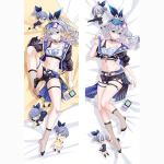 Anime Honkai: Star Rail Silver Wolf Cosplay Dakimakura padjap&uuml;&uuml;r, kahepoolne printimine, kallistav kehapadja kate Otaku Deco padjap&uuml;&uuml;r 120x40cm Pillowcase