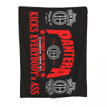 Pantera fliisist viskepleed Heavy Metal Rockb&auml;ndi tekid diivanile &Otilde;ue Soe Pl&uuml;&uuml;sist &Otilde;huke Tepp 75x100cm