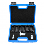 9 tk amortisaatori t&ouml;&ouml;riistakomplekt, 16 mm 18 mm 19 mm 21 mm 22 mm 24 mm tugimutri pesa 12 punktiga 12'' must