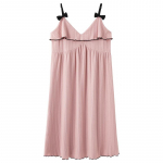 Sling &Ouml;&ouml;s&auml;rk Naiste Sweet Girl Kawaii Suvine Pidžaama Pits Vaba vabaaja Klassikaline Kodukandmine Midi kleit &scaron;ikk M roosa