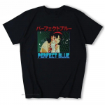 Perfect Blue Junji Ito Anime Jaapani disaini suvine puuvillane unisex T-s&auml;rk Harajuku tees&auml;rk Unisex Aesthetic Camisastele L