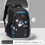 Uus l&uuml;lisambakaitsega p&otilde;hikoolikott, kerge koormusega seljakotid 1. 3. 6. kuni 9. klassi poistele, kvaliteetne Oxfordi veekindel raamatukott S must