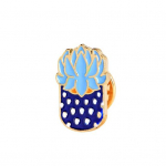 Cactus Potted Plant Enamel Naiste S&auml;rgi&uuml;likond Pross Kaelusn&otilde;el Embleem 6#