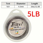 10M 7 kiuduga kaetud punutud roostevabast traadist kalap&uuml;&uuml;gi taglase materjal katte traadi juhtkate