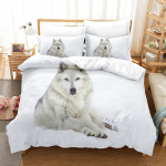 3D Wolf seeria kodu voodipesu komplekt Loomade prindiga tekikate ja padjap&uuml;&uuml;r 2/3 t&uuml;kki DE200 * 200 meestetoa t&auml;issuuruses kodukaunistus Baby 100x135cm