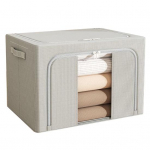 24-liitrine riiete hoiukarp, kokkupandav lapiteki hoiukonteiner selge akna ja kahesuunalise t&otilde;mblukuga kodu jaoks A hall