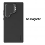 NILLKIN Samsung Galaxy S24 Ultra telefoni&uuml;mbrisele CamShield Silky Prop silikoonkaane Kaamera kaitse tagakaas No Magnetic Black