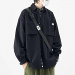 T&ouml;&ouml;riided s&auml;rk meeste pikkade varrukatega vanemaealine gangster n&auml;gusad riided trend tide poisid s&uuml;giss&auml;rk jakk meeste kevad- ja s&uuml;gismudelid M must