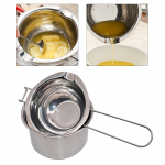 Roostevabast terasest topeltkatlaga sulatuspott &scaron;okolaadi, v&otilde;i ja l&otilde;hnak&uuml;&uuml;nalde valmistamiseks