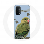 Roheline &uuml;mbris Oppo A74 5G Parakeets Birds jaoks