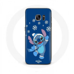 &Uuml;mbris Samsung Galaxy S7 Edge Stitch Snow Christmas Blue jaoks