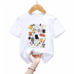 Kawaii 2&ndash;13-aastastele lastele T-s&auml;rgid Time Lord Kittens Classic T-s&auml;rgid Animal Space T-s&auml;rgid Poisid T&uuml;drukud T-s&auml;rgid Multifilmid Kasside S&auml;rgid Laste T-s&auml;rk 2T(90cm) valge