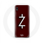 &Uuml;mbris Samsung Galaxy A10 Ozark Season 4 Logo Z jaoks, valge punane taust