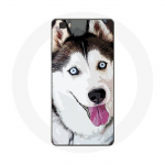 Huawei P8 White Siberian Husky Blue Eyes &uuml;mbris