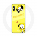 Kollase taustaga &uuml;mbris Xiaomi Redmi Note 5 Pro BTS Bangtan BT21 Chimmy Jimin jaoks