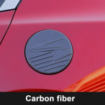 Carbon fiber Car Fuel Tank Cap Cover For Mazda 3 Axela   ABS Oil Tank Car Cover Protection Exterior Sticker Accessories Carbon fiber