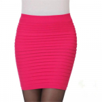 Elastne plisseeritud seelik k&otilde;rge v&ouml;&ouml;kohaga Bodycon miniseelik &auml;rikontor Odavad l&uuml;hikesed pliiatsseelikud &uuml;hev&auml;rvilised roosad must sinised kuumad One Size