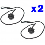 2tk VW Golf MK5 MK6 Rabbit R R32 R20 GTI luugi riiul Stringi n&ouml;&ouml;r Tonneau katterihm tagaluugi pagasiruumi jaoks 1K6863447A must