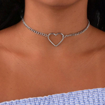 LUXY MOON Hollow Heart Choker kaelakeed T&uuml;drukutele Naistele Statement Kaelakee Heart Dainty Ripats Kingitus kuld