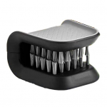 U-kujuline s&ouml;&ouml;giriistade puhastusvahend, pintsel, j&auml;ikade harjastega toiduklassi BPA-vaba korduvkasutatav, &uuml;mber kasutatav disain noaharja s&ouml;&ouml;giriistade puhastusvahend roheline