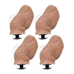 1/2/4 tk Kingav&otilde;lusid Croc puukingad tarvikud Realistliku suure varba kujuga rannasussid kaunistus kingan&otilde;elad Kinga pannal DIY funktsionaalne mustusekindel hoidik A 2pcs