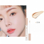 Natural Highlight BrighTening Concealer Pen Permanent Set Oil Control Waterproof Concealer Cover Dark circles Spot Mark Contouring Pen Makeup 1#Ivory