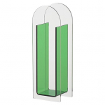 L&auml;bipaistev akr&uuml;&uuml;list lillevaas Moodne kodukontori s&ouml;&ouml;gilaua keskosa t&ouml;&ouml;laua kaunistus h&uuml;dropooniline lillehoidja oranž