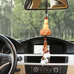 Auto Interior Buddhist Statue on Lotus Pendant Feng Shui Decor for Car Office Party Hanging Guanyin