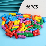 66 tk mitmev&auml;rviline m&auml;ng etturid, lauad, puidust asendusmalevad, hiina kabe