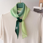 Naiste plisseeritud peasall Sallid Kaelar&auml;t Bandana &uuml;hev&auml;rviline 10*130cm tumeroheline v&auml;rv