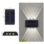 P&auml;ikese-LED-seinavalgustid V&auml;lisveekindel p&auml;ikeselamp tagaaia garaaži ja raja jaoks 6LED-1 PCS valge