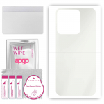 apgo MATTE Protective Skin Sticker for the back compatible with Tecno Spark 8, Wrap Film, Hydrogel Film, Flexible, Soft TPU with positioning layer eas