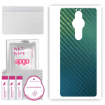 apgo Protective Skin Sticker for the back compatible with Sony Xperia PRO-I, Wrap Film, Foil, Vinyl - Pattern Carbon Chameleon CAKA1