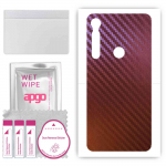 apgo skin sticker film foil vinyl for the BACK compatible with Motorola One Macro, scratch-resistant, easy to install - Carbon Chameleon CAKA5