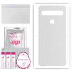 apgo Protective Skin Sticker for the back compatible with TCL 10 5G, Wrap Film, Foil, Vinyl - Pattern Transparent Carbon