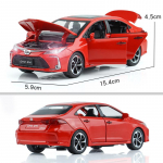 Toyota Corolla 6-tollise metallist autosimulatsioon peen survevalu ja m&auml;nguasjas&otilde;iduk 1:32 sulamikollektsiooni mudelikingitused lastele