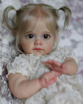 55-60 cm Reborn Baby Doll Maggi &Otilde;rn k&auml;sitsi maalitud nahk T&uuml;drukutele Nukk Implantaadid Juuksenukud M&auml;nguasi Kingitus 60cm Cloth Body Doll