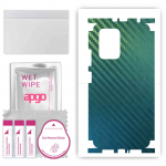 apgo Protective Skin Sticker for the back+sides compatible with Xiaomi Redmi K50i 5G, Full Wrap Film, Foil, Vinyl - Pattern Carbon Chameleon CAKA1