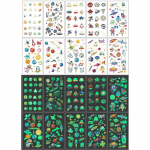 10 tk uus dinosauruse kleebis helendab pimedas m&auml;nguasjad helendavad t&auml;hekleebised luminofoormaaling PVC kleebised m&auml;nguasjad lastele t&uuml;drukule poisile 10pcs