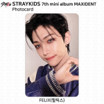 Hulkuvate laste seitsmenda minialbumi Maxident ametlik fotokaardi n&auml;okleebis KPOP K-POP Felix - Photocard #03